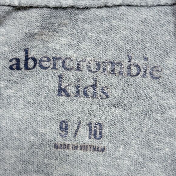 Abercrombie Kids SS Grey Tee Tiger Logo - Size 9/10 - Picture 4 of 5